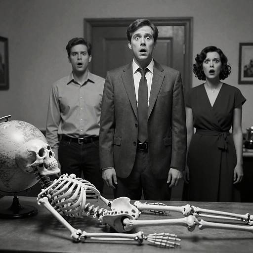 Shocked Reactions in a Mysterious Room