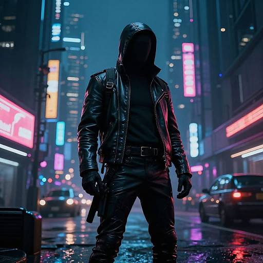 Neon Dystopia Rebel in Leather