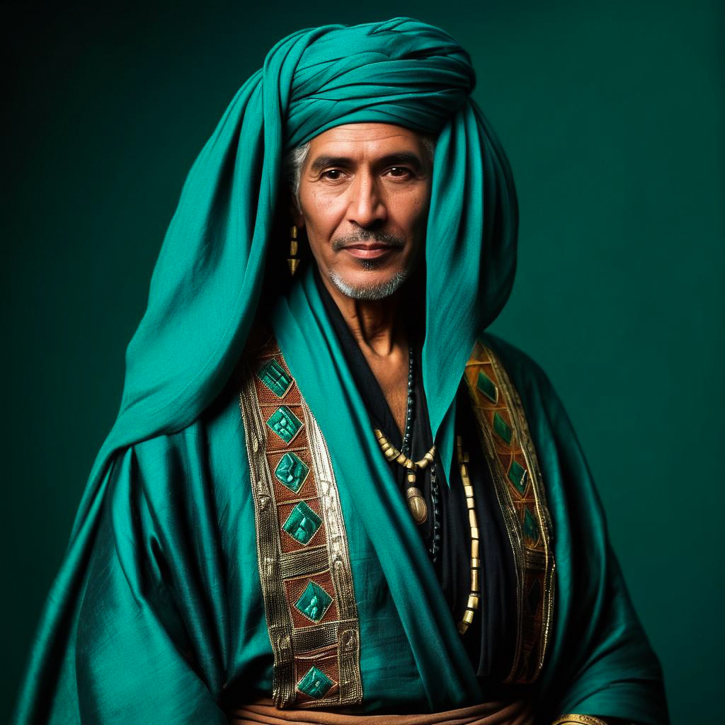 Proud Tuareg Elder in Traditional Robes