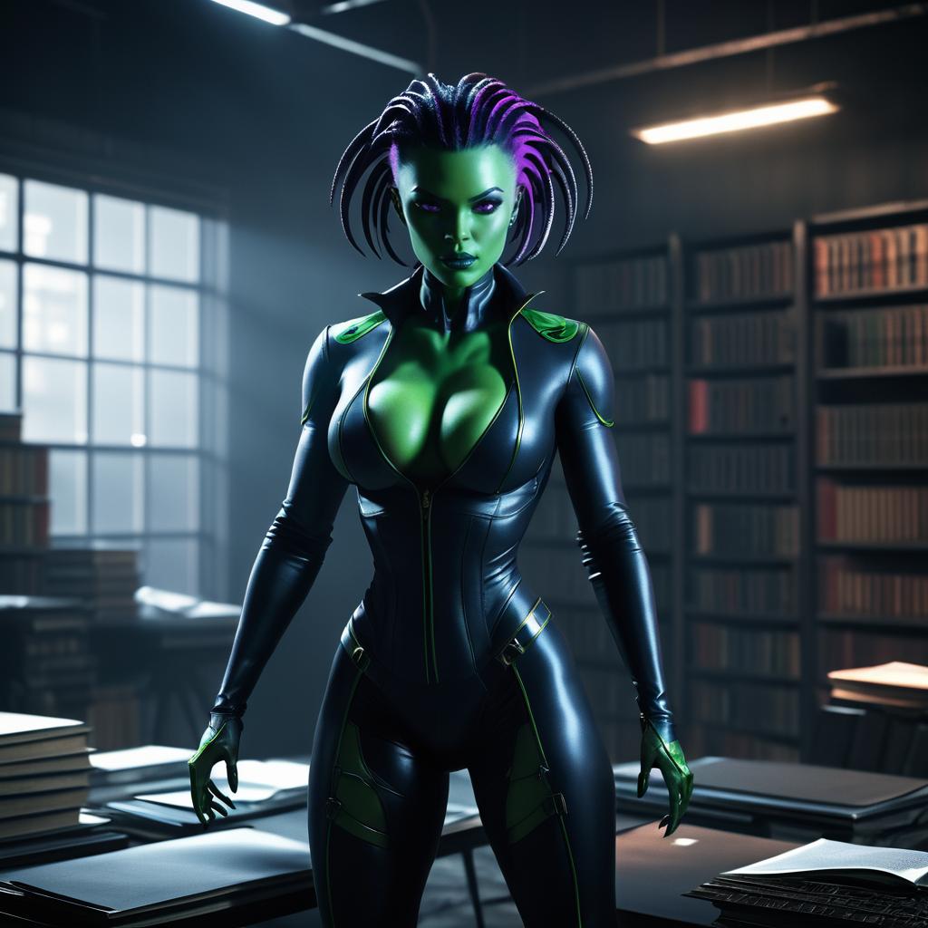 Apocalyptic Mutant Alien Librarian Portrait