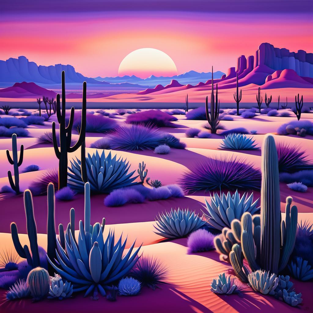 Twilight Desert: O'Keeffe Inspired Art