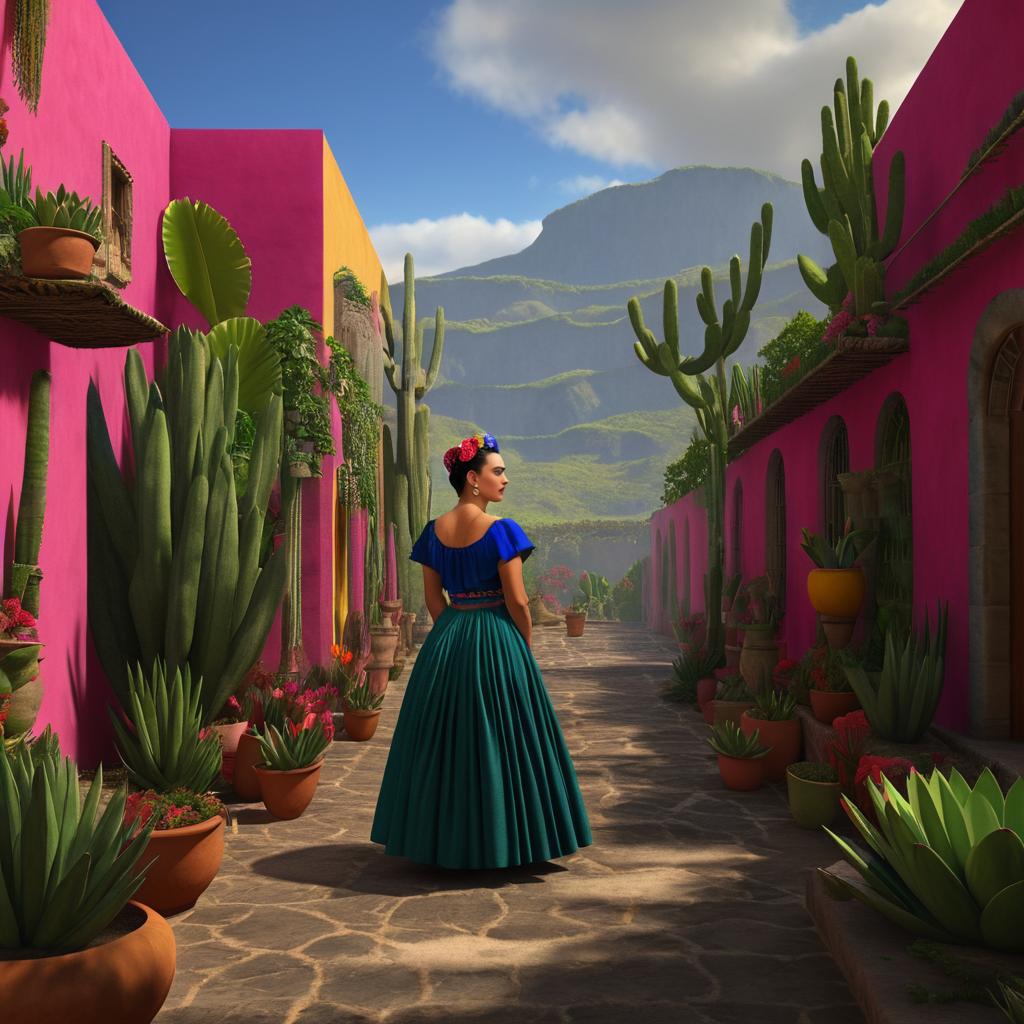 Frida Kahlo Inspired Matte Painting Art