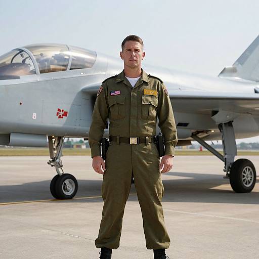 Top Gun Fighter Pilot Portrait