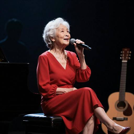 Elegant Performance by a Senior Singer