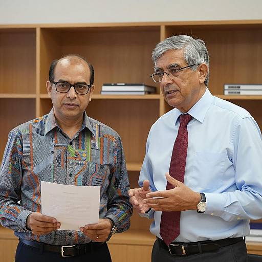 Office Discussion Between Two Professionals