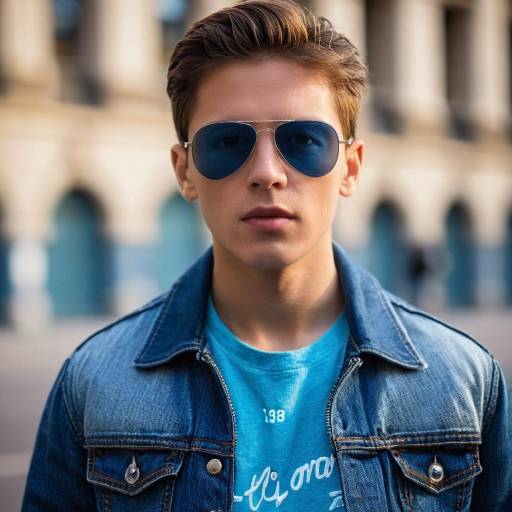 Stylish Portrait of a Male in Sunglasses