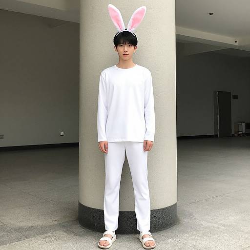 Realistic Photo of Boy in Alala Costume