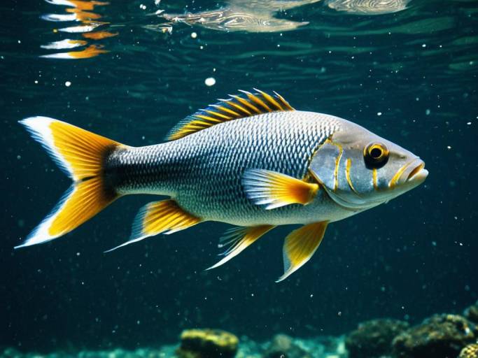 Serene Underwater Fish Wallpaper Design