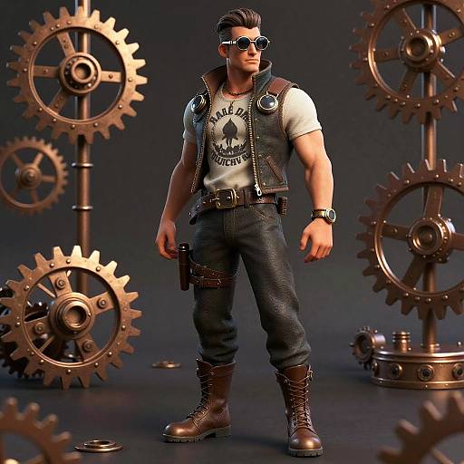 Steampunk Fantasy Adventurous Coder