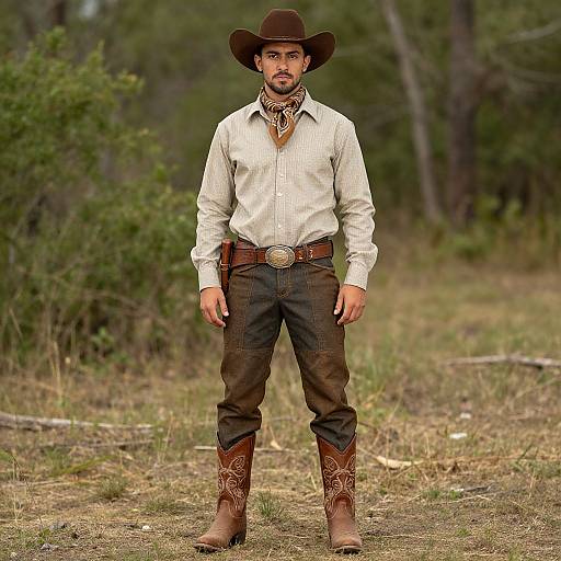 Modern Cowboy Solo Portrait
