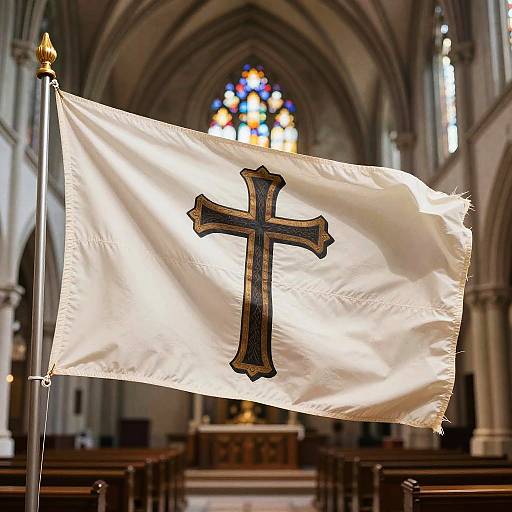 14th Century Gothic Flag Illustration