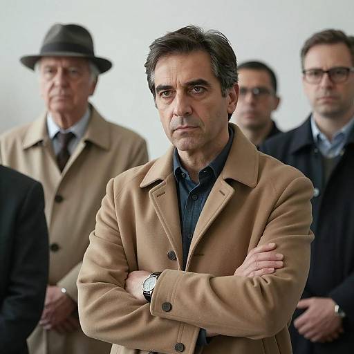 Serious Gathering of Mature Men