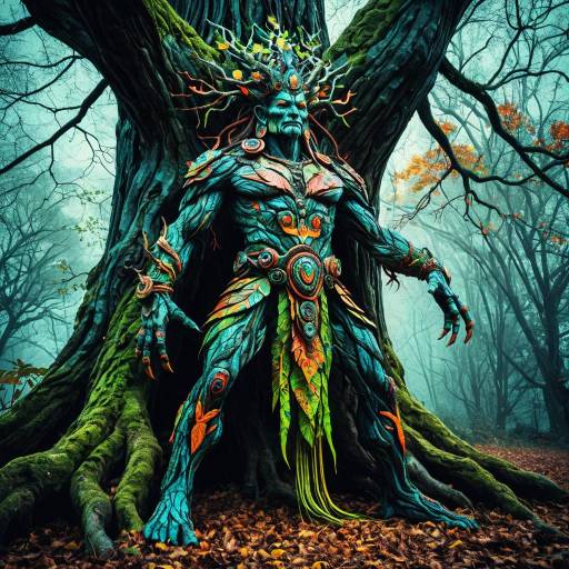 Ancient Tree Deity Illustration