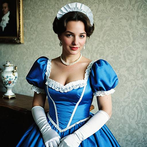 Elegant French Fancy Dress Costume