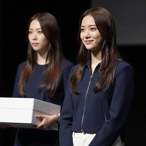 Two Women Portrait With Box
