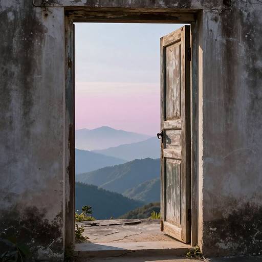 Ethereal Doorway to Dreamscape Horizon