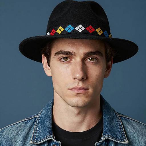 Realistic Portrait of a Stylish Man