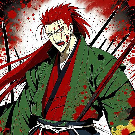 Illustration of Mori nagayoshi (fate), fate (series) in the style of Charin