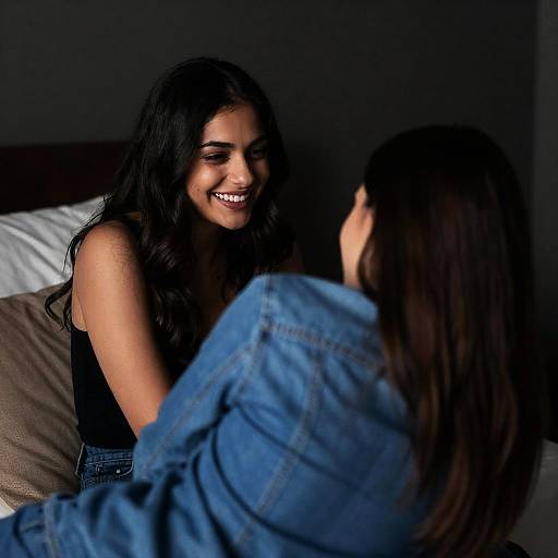 Intimate Portrait of Two Women Together