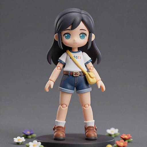 Realistic Roxy Figma Doll with Flowers