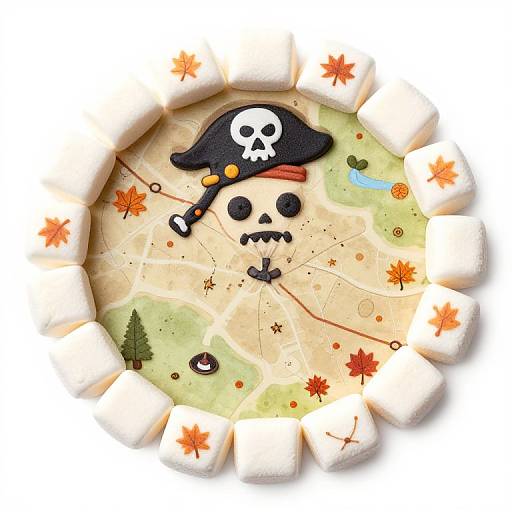 Cute Fall Pirate Map Tokens
