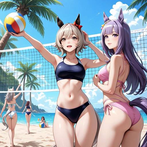 Outdoor Fun with Cute Horse Girls