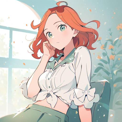 Illustration of Amanda o'neill, little witch academia in the style of Mozukuzu (manukedori)