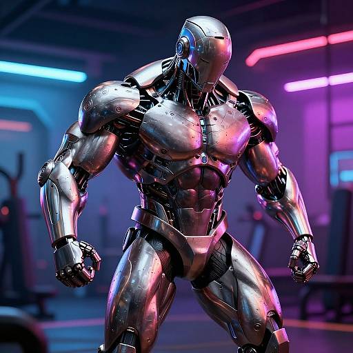Futuristic Robotic Bodybuilder Concept