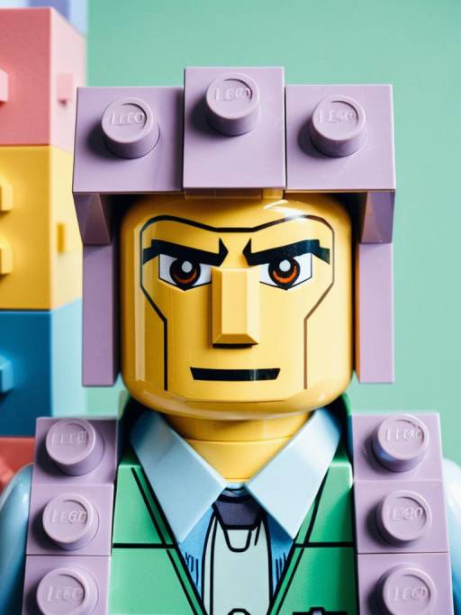 Lego Man with Pastel Building Blocks Costume