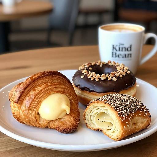 Artful Vegan Pastries with Coffee