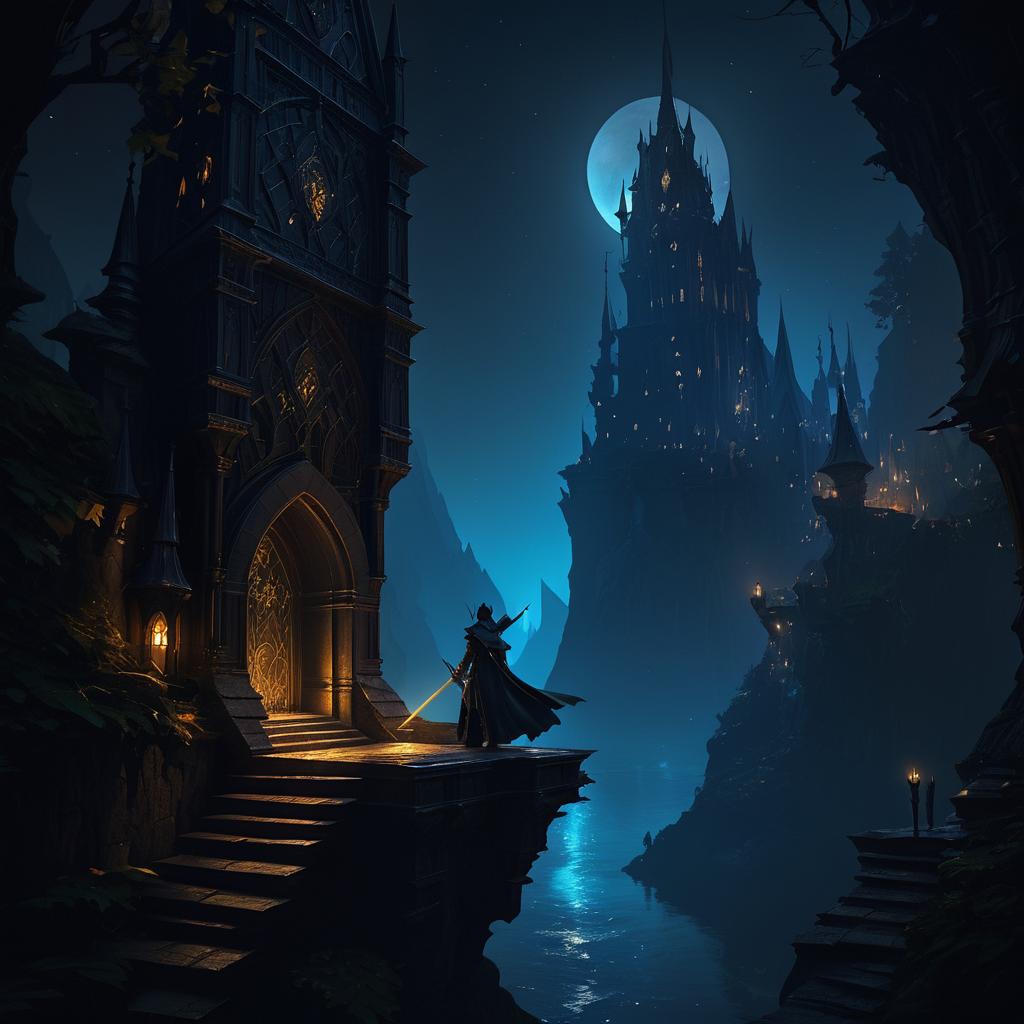 Elfin Hold: A Dark Fantasy Nightscape