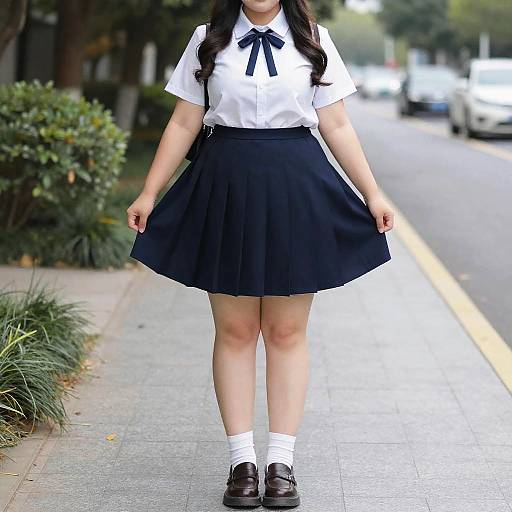Plus Size Uptown School Girl Costume