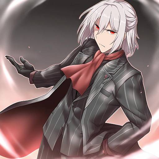 Illustration of Antonio salieri (second ascension) (fate), fate/grand order in the style of Yoshi tama