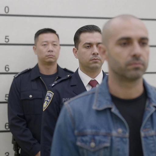 Police Lineup with Three Men