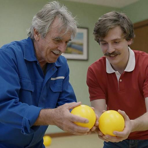Joyful Bonding Moment Between Two Men
