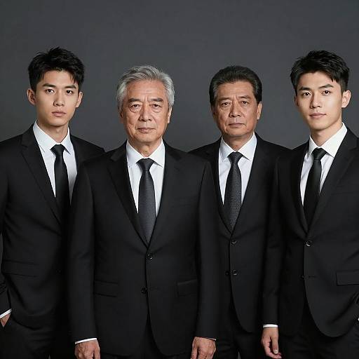 Stylish Portrait of Four Distinguished Men