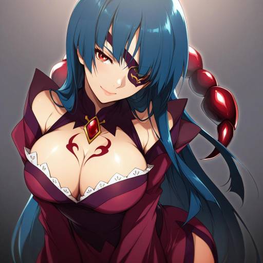 Illustration of Adiane, tengen toppa gurren lagann in the style of No-kan