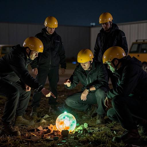 Mysterious Nighttime Encounter with Glow