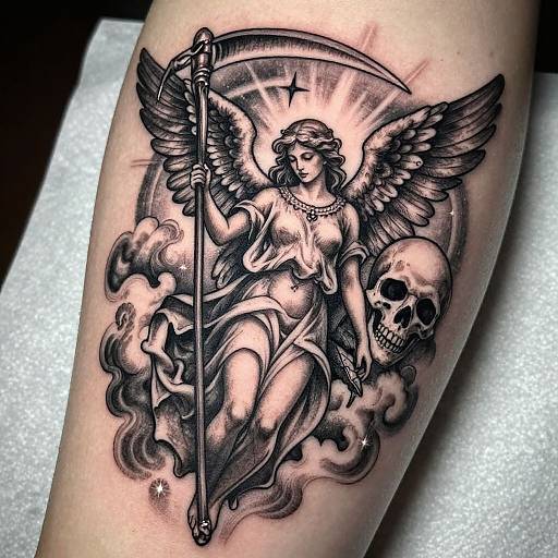 Angel and Death Tattoo Concept