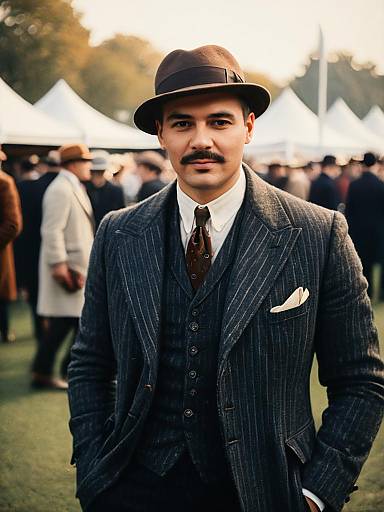 1920s Fashion Festival Portrait