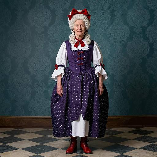 Elderly Woman in 18th Century Costume