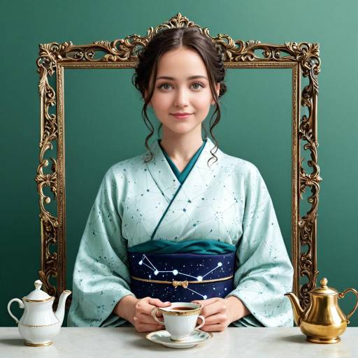 Serene Ancient Wise Woman in Kimono Serene Ancient Wise Woman in Kimono