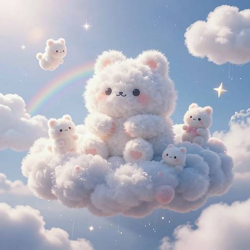Fluffy's Enchanted Floating Cloud Kingdom