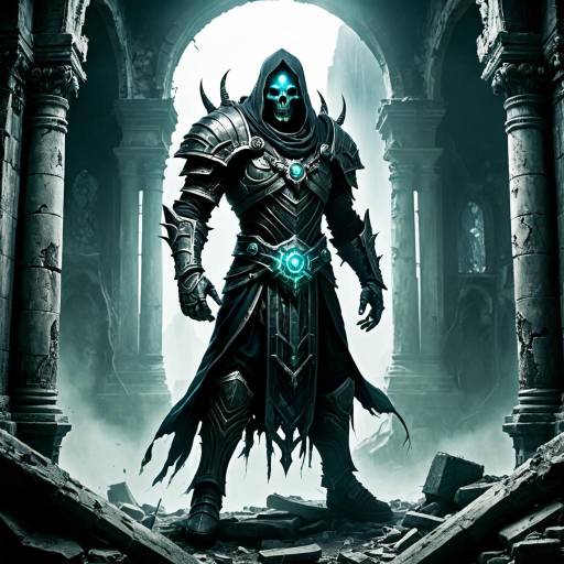 Cursed Spirit in Forgotten Ruins Wallpaper