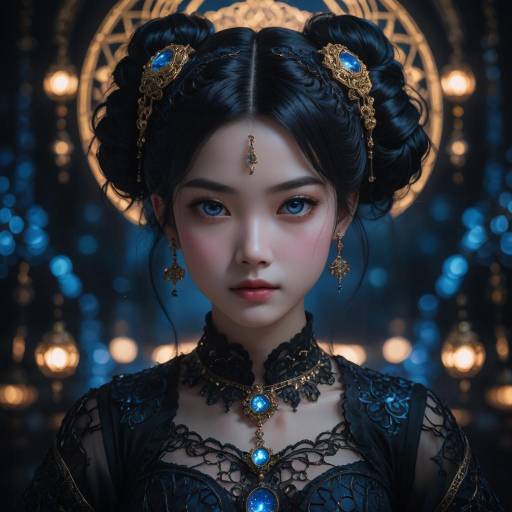 Enchanting Anime Portrait of a Young Woman