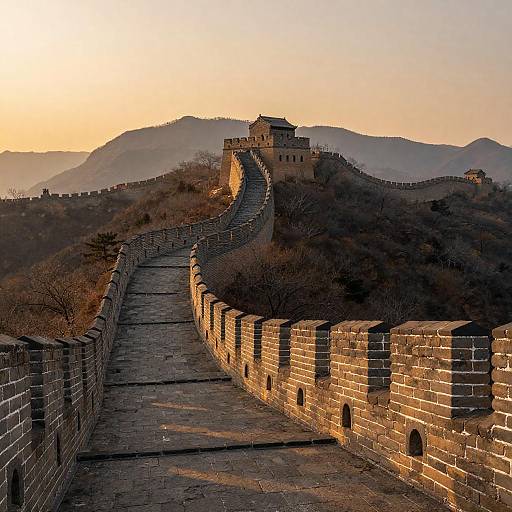 Sunset Serenity over the Great Wall