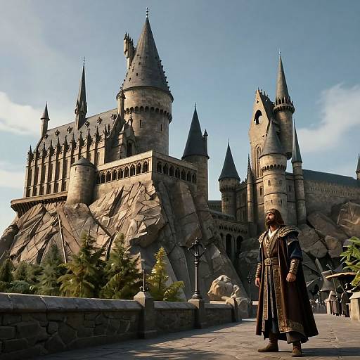 Mana Hogwarts Castle Video Game Art