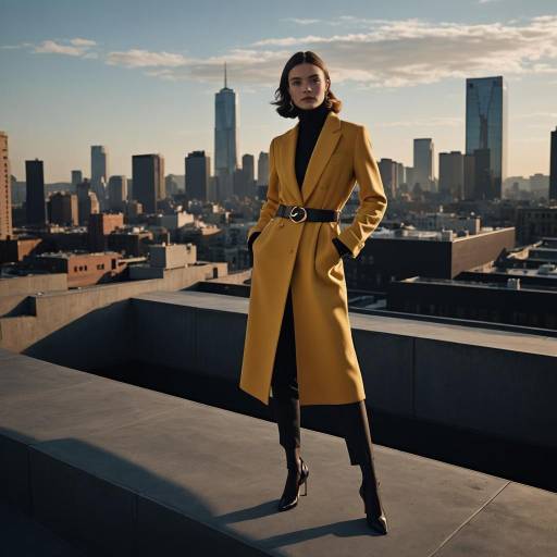 GQ Glamour: High Fashion Rooftop Pose