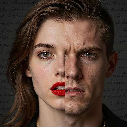 Contrasting Faces: A Dual Portrait