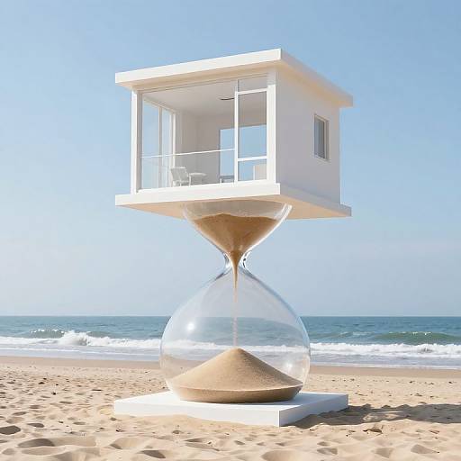Surreal Beachside Hourglass House